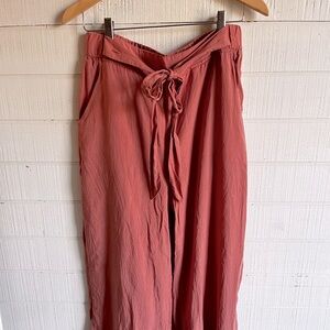 THREAD & SUPPLY Coral Soft Wide Leg Trousers